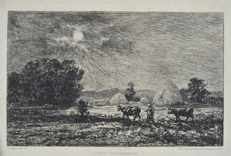 Charles-françois Daubigny - Claire De Lune À Valmondois