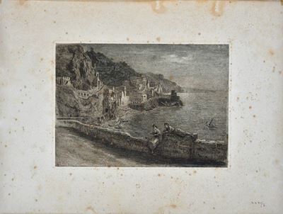 Scorcio di Riviera con Figure