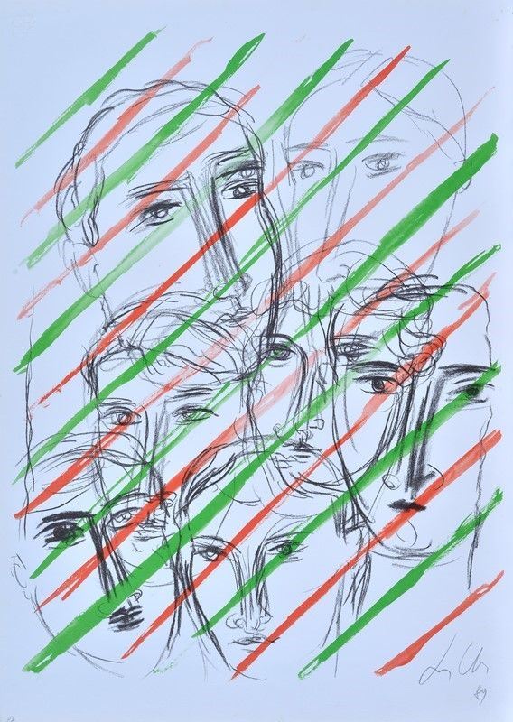 Sandro Chia : Senza titolo  - Litografia - Asta ARTE MODERNA E CONTEMPORANEA - II - Galleria Pananti Casa d'Aste