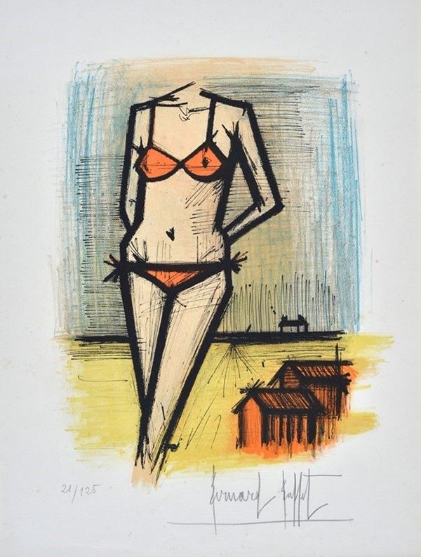 Bernard Buffet : Senza titolo  - Litografia - Asta ARTE MODERNA E CONTEMPORANEA - II - Galleria Pananti Casa d'Aste