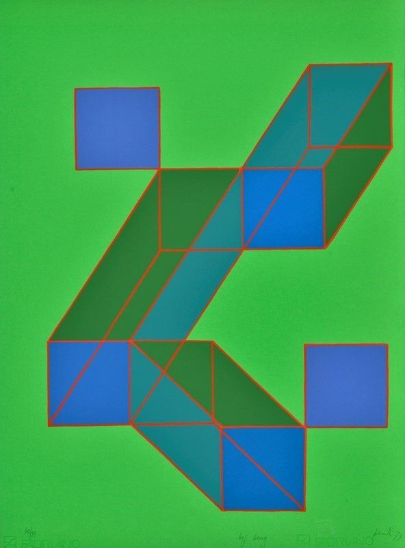 Achille Perilli : Big Bang  (1979)  - Litografia - Asta ARTE MODERNA E CONTEMPORANEA - II - Galleria Pananti Casa d'Aste