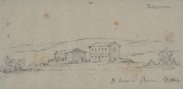 Anonimo, XIX sec. : Basciano  - Auction ANTIQUES, AUTHORS OF XIX AND XX CENTURY - I - Galleria Pananti Casa d'Aste