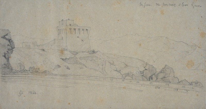 Anonimo, XIX Sec. - Paesaggio Romano