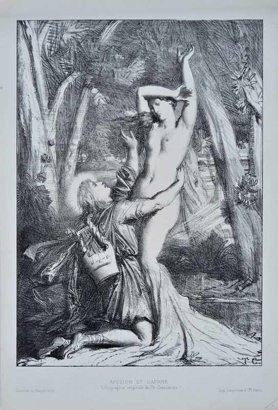 Th&#233;odore  Chass&#233;riau - Apollon et Daphné