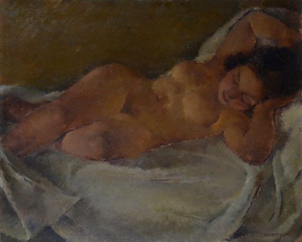 Ugo Capocchini - Nudo sdraiato