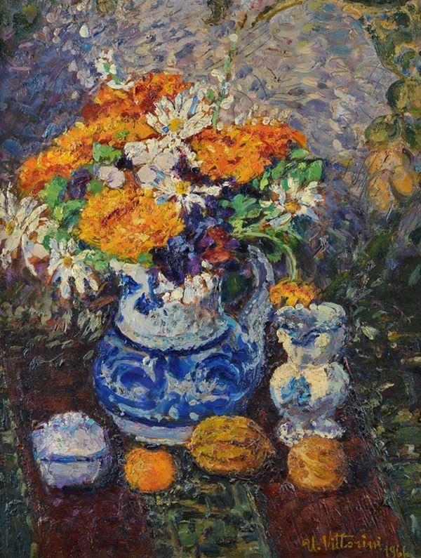 Umberto Vittorini - Vase with flowers