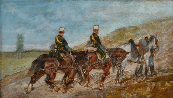 Giovanni Fattori - Soldati a cavallo