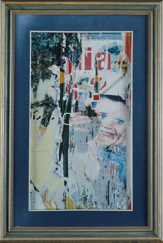 Mimmo Rotella - Senza Titolo