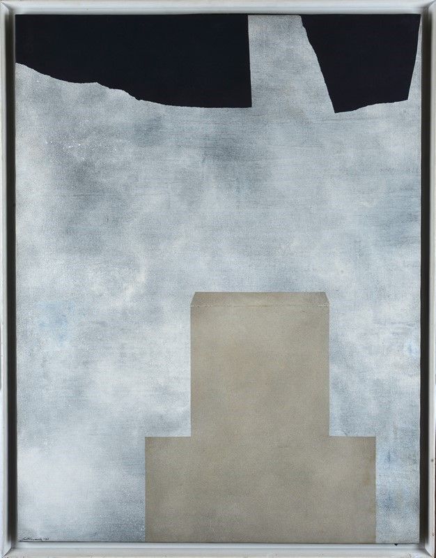 Giuseppe Santomaso - Forma Beige Sotto Forme Nere