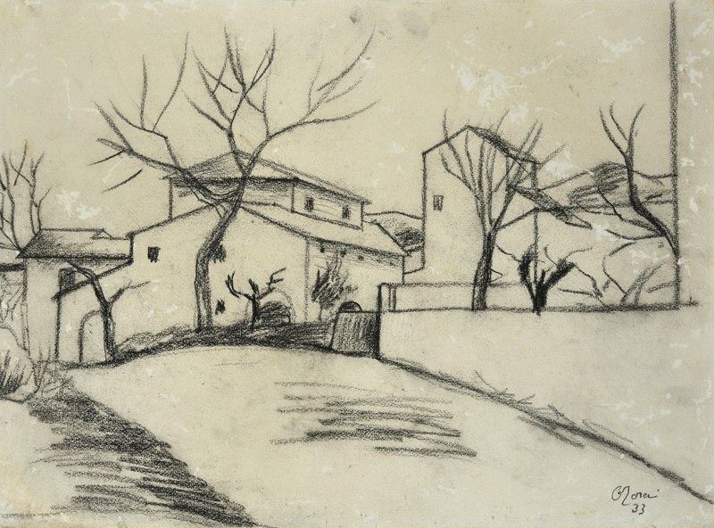 Ottone Rosai - Paesaggio Toscano