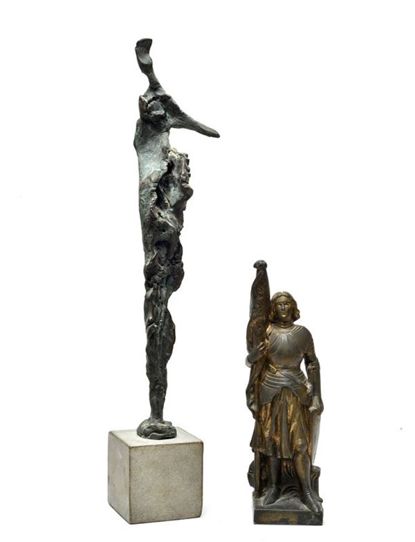 Coppia di sculture  - Asta AUTORI DEL XIX E XX SEC - Galleria Pananti Casa d'Aste [..]