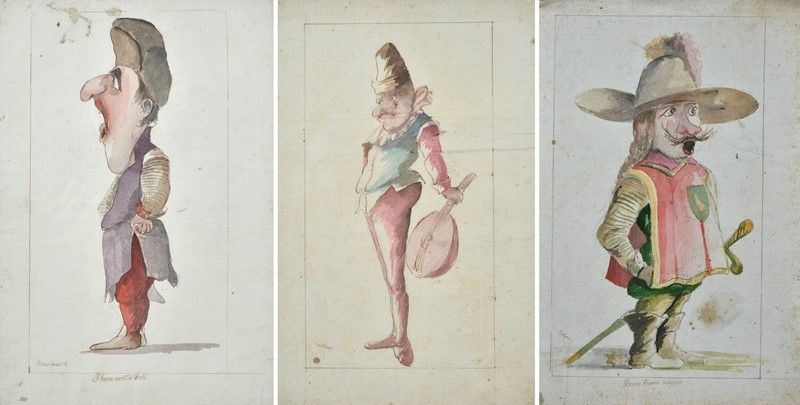 Anonimo, XVIII Sec. - Marco Turco Bolognese, il Beccamorto di Pinti, Sonatore
