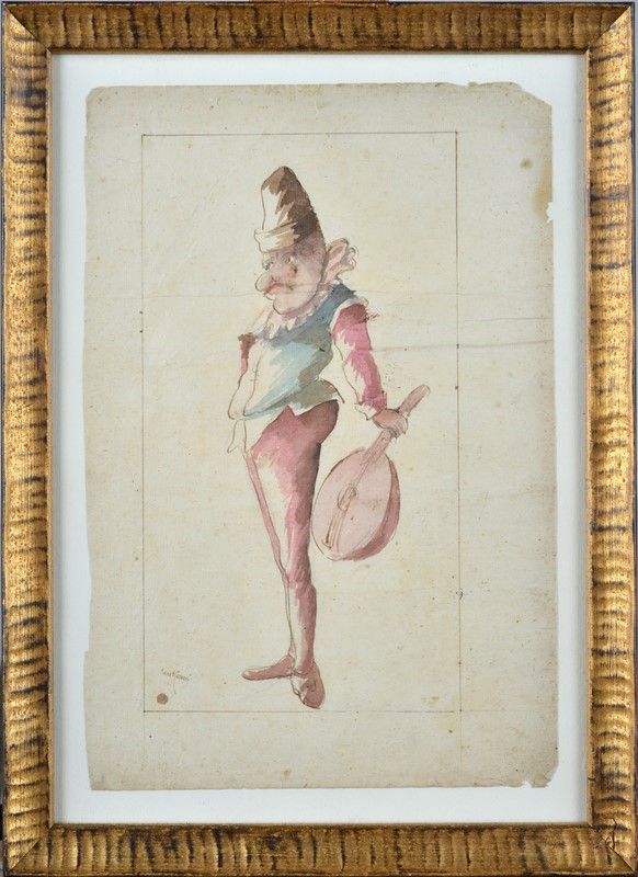 Anonimo, XVIII Sec. - Marco Turco Bolognese, il Beccamorto di Pinti, Sonatore