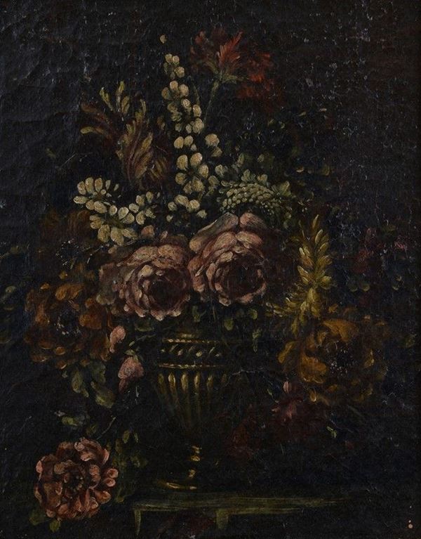 Anonimo, XIX sec. - Fiori nel vaso