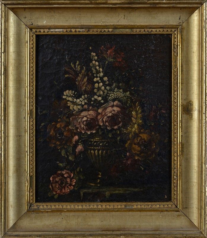 Anonimo, XIX Sec. - Fiori nel Vaso