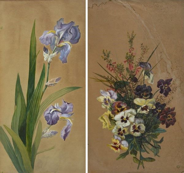 Anonimo, XIX - XX sec. - Fiori