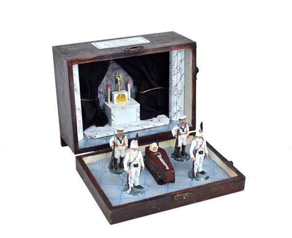 Diorama of the funeral of General Cantore
