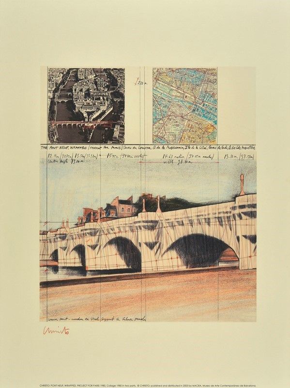 Christo (Javacheff) - Pont Neuf, Wrapped
