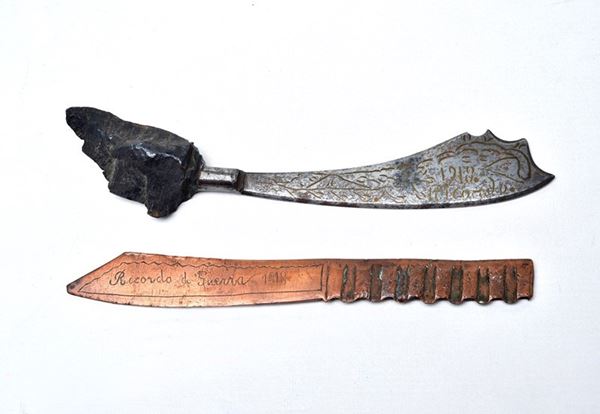 Two Italian letter openers from the Great War