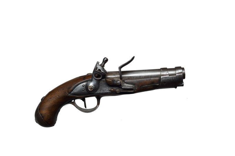 Pistola Francese a Pietra Focaia per Gendarmeria