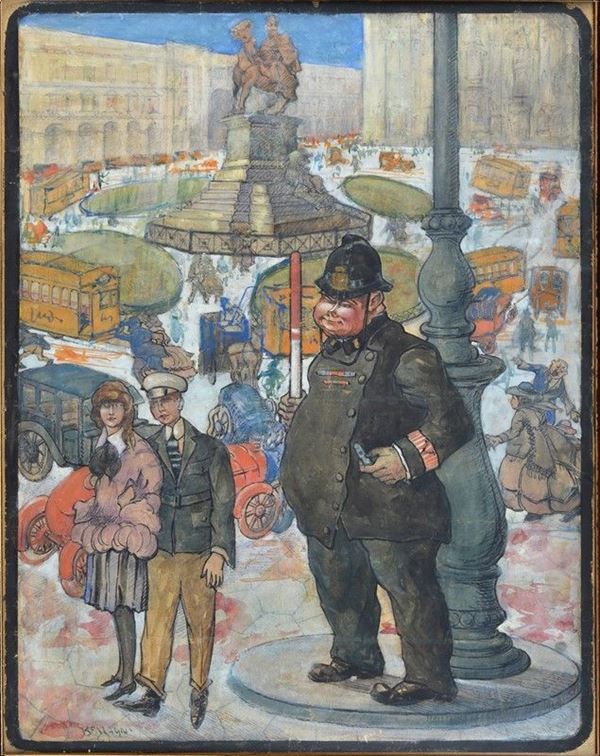 Aroldo Bonzagni - Piazza del Duomo