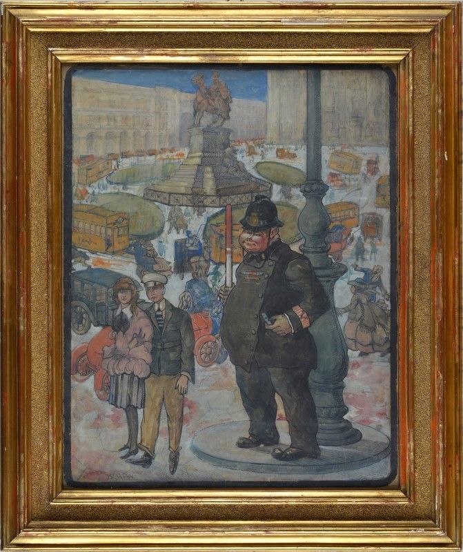Aroldo Bonzagni - Piazza del Duomo