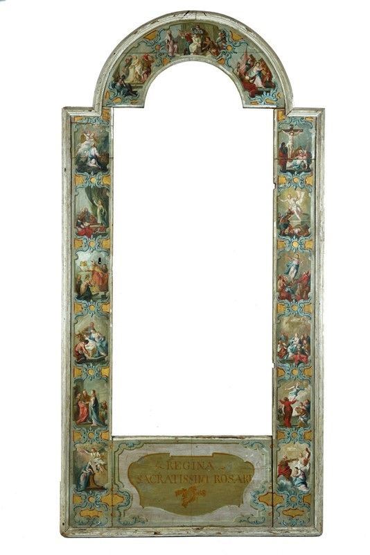 Scuola Veneta, XVIII sec. - Portale per nicchia con episodi della storia della Vergine Maria