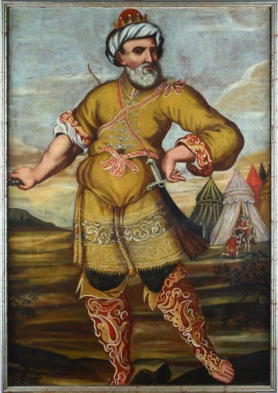 Scuola Veneto - Dalmata, XVI Sec. - Ritratto di Principe Turco