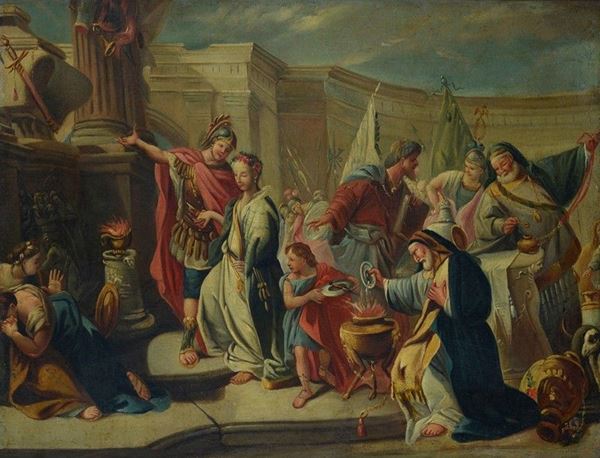 Scuola Veneta, XVIII sec. - Il Sacrificio di Polissena