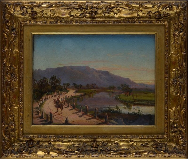 Antonio Sminck Pitloo - Paesaggio con Viandante