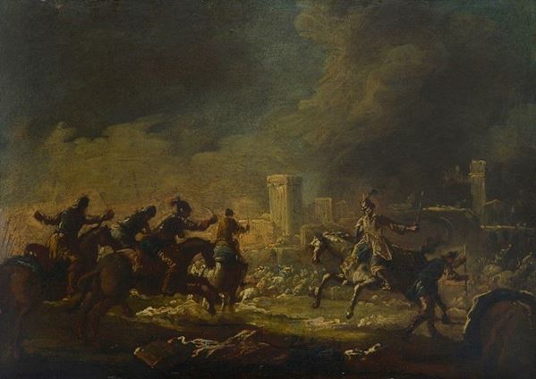 Scuola Italia Meridionale, XVII sec. - Battaglia