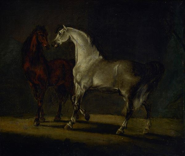 Scuola Francese, inizi XIX sec. - Horses