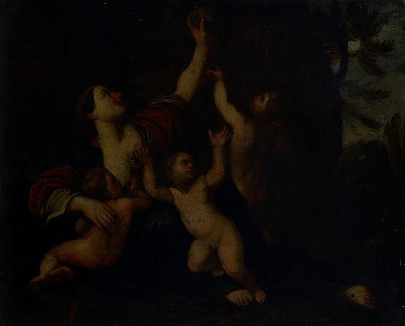 Scuola Romana, XVII Sec. - La Carità