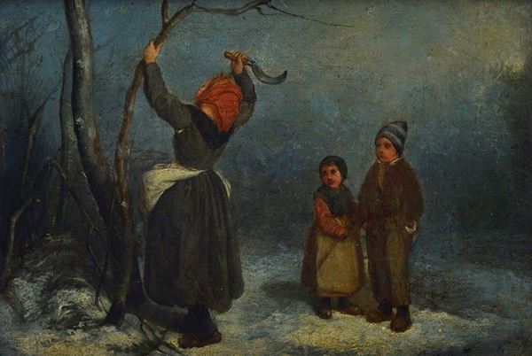 Angelo Inganni - Winter