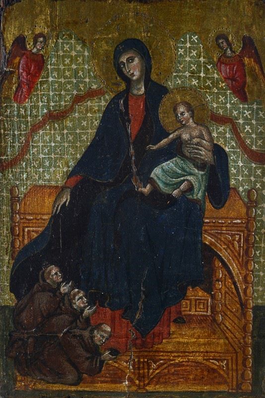 Anonimo, XIX - XX sec. - Madonna dei francescani (da Duccio di Buoninsegna)