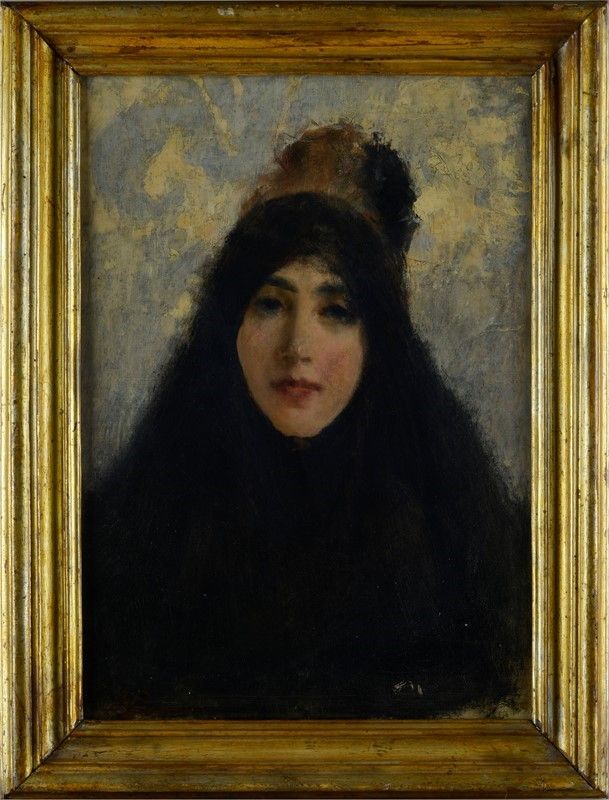 Mosè Bianchi - Ritratto di Donna