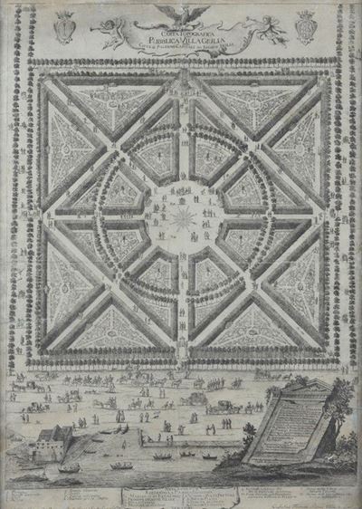 Carta Topografica della Pubblica Villa Giulia di Palermo, Capitale del Regno di Sicilia