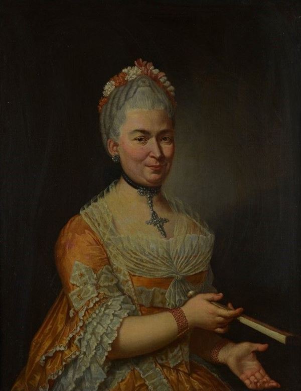 Scuola Lombarda,  XVIII sec. - Ritratto di signora