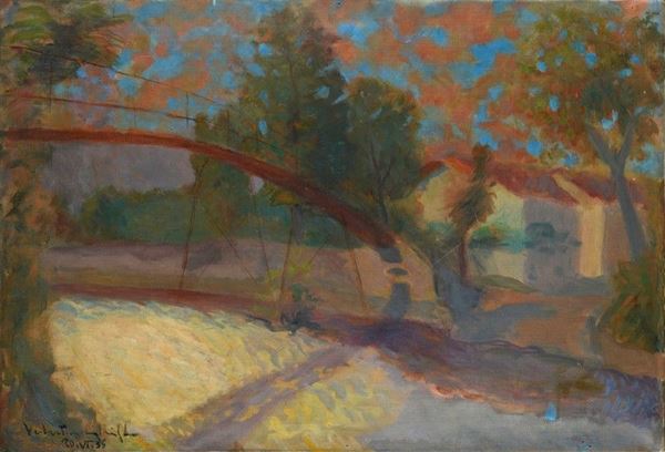 Valentino Ghiglia - Ponte sul fiume