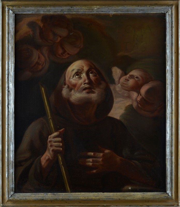 Scuola Napoletana, XVIII Sec. - San Francesco di Paola e Cherubini