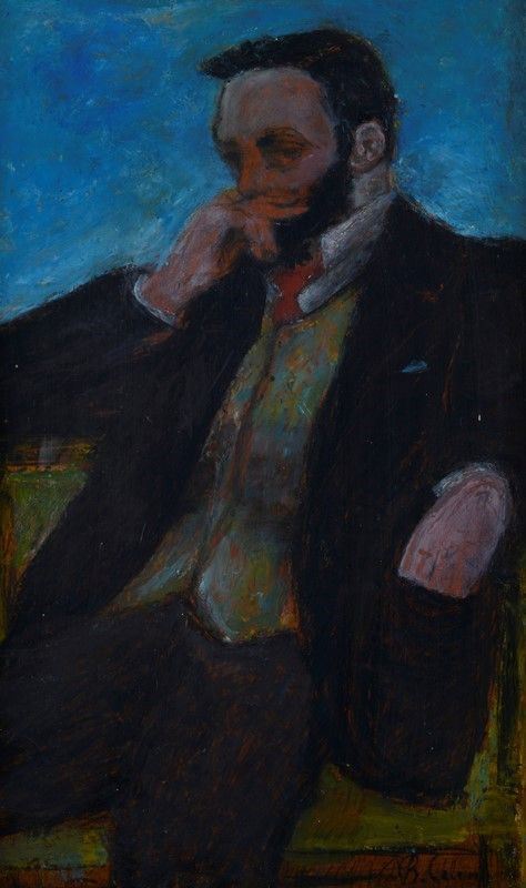 Bernardo Celentano - Ritratto del pittore Degas