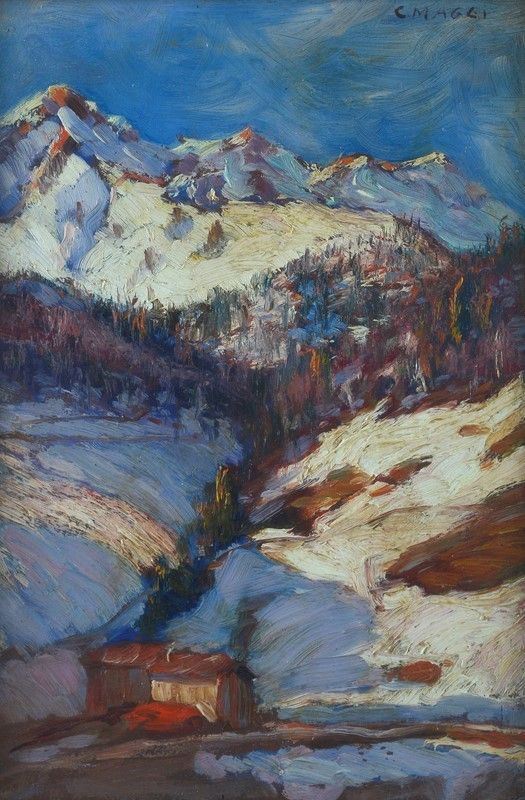 Cesare Maggi - Paesaggio montano