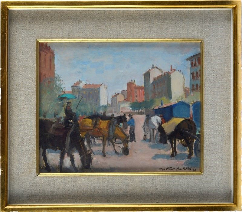 Ugo Vittore Bartolini - Cavalli in Sosta