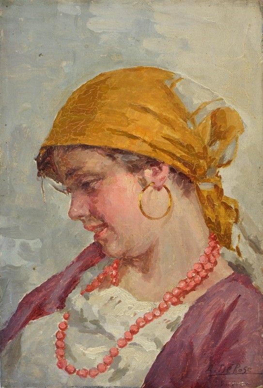 Anonimo, XIX sec. - Neapolitan peasant girl