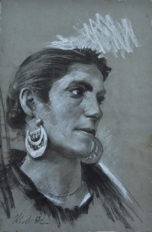 Francesco Paolo Michetti - Peasant woman from Abruzzo