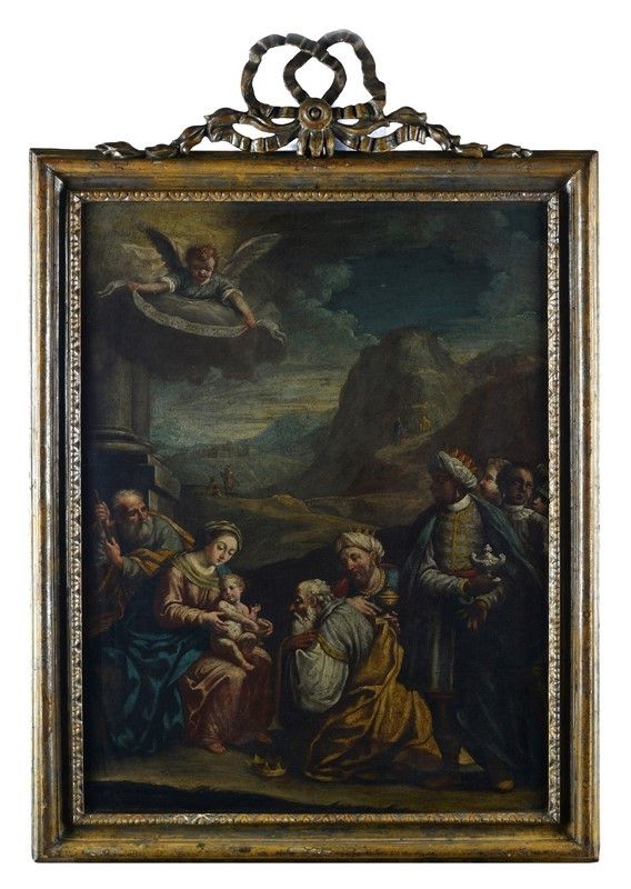 Scuola Veneta, XVIII Sec. - Adorazione dei Magi