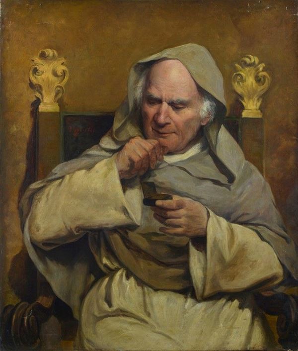 Attr. a Domenico Morelli - Frate seduto