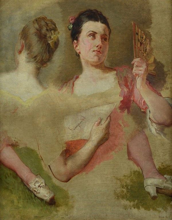 Scuola Francese, XIX sec. - Studi di figura 