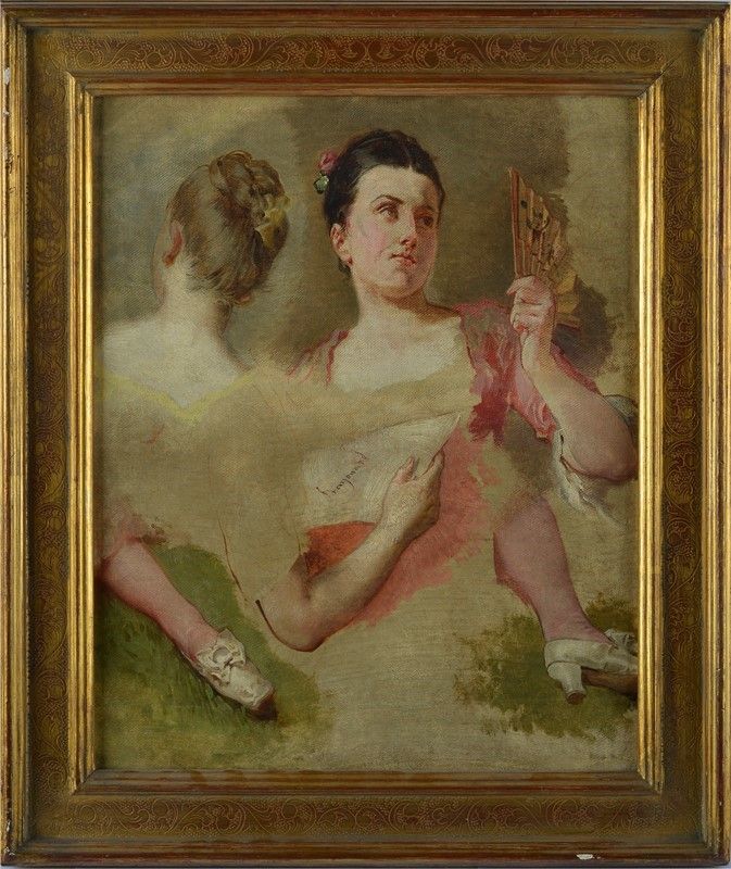 Scuola Francese, XIX Sec. - Studi di Figura
