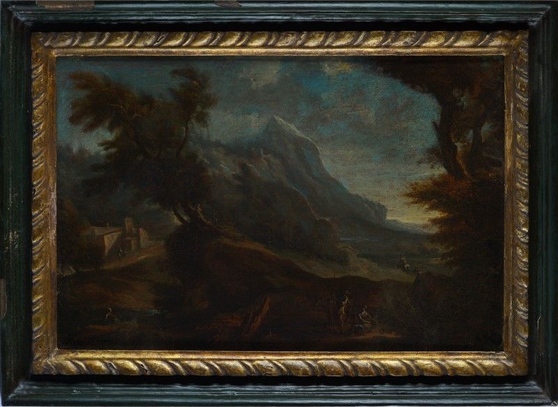 Anonimo, XVII Sec. - Paesaggio con Figure